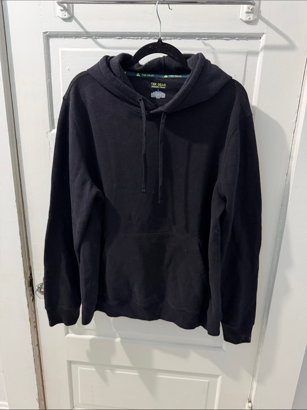 tek gear Men's Black Pullover Hoodie